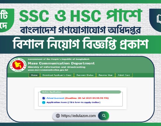 গণযোগাযোগ অধিদপ্তর সরকারি নিয়োগ বিজ্ঞপ্তি ২০২৫ | MCD Govt Job Circular 2025