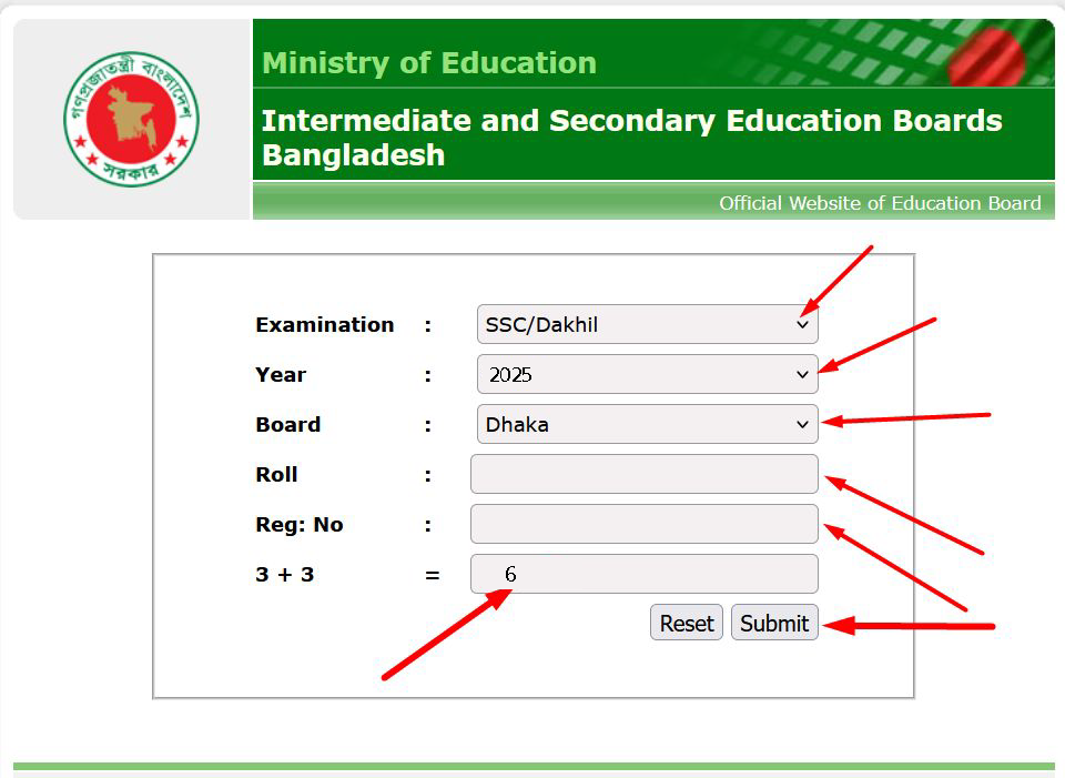 SSC Result 2025 With Marksheet